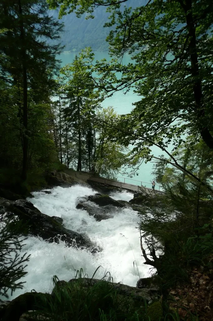 Lake Brienz Giessbach waterfall hike / Brienzersee Giessbachfälle Wanderung