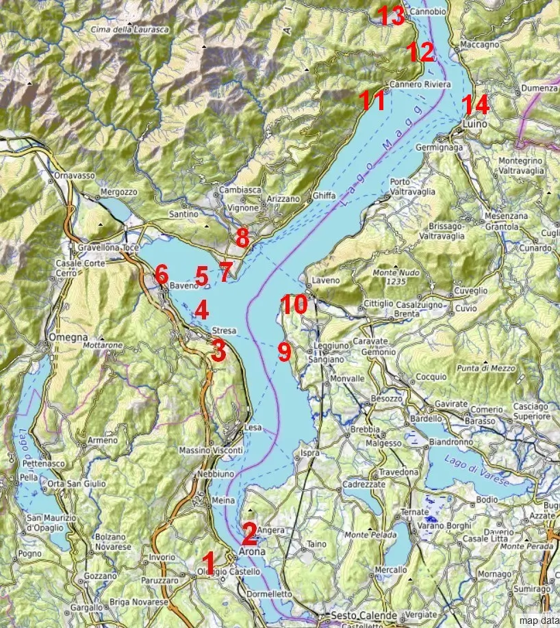 Lago Maggiore Sehenswürdigkeiten Langensee / Lago Maggiore attraction